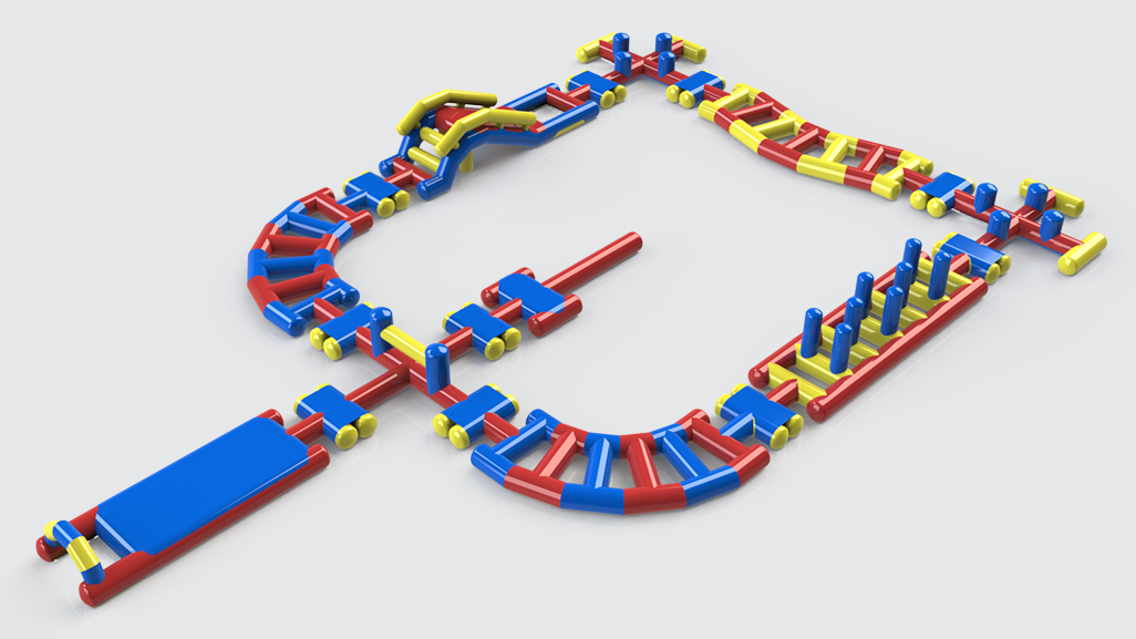 Aqua Adventure 'Shallow Water Loop' Inflatable Waterpark
