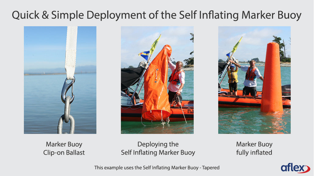 Self Inflating Marker Buoy - Tapered - Marine Innovations - Aflex Technology